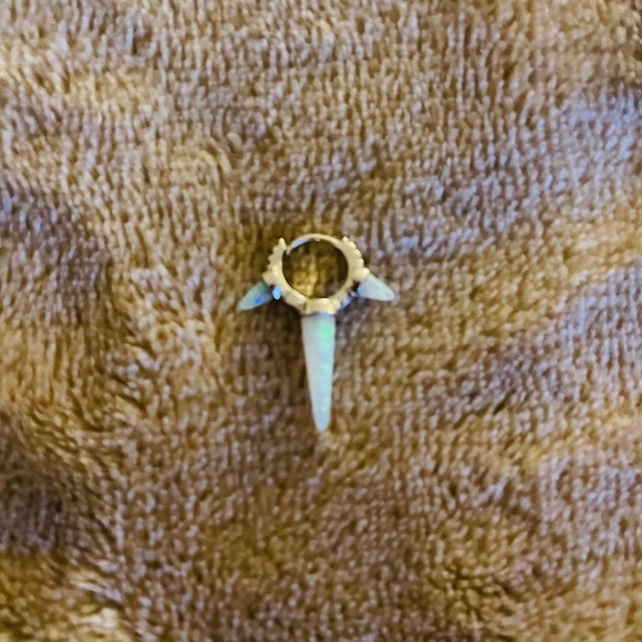 Maria Tash Silver and Opalescent Earrings - Picture 5 of 8